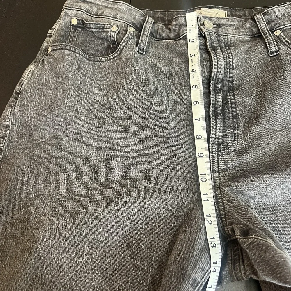 Madewell The Curvy‎ Perfect Vintage Jean Size 33 Gray Straight Leg Stretch